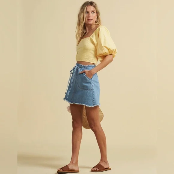 Billabong x Salty Blonde 🏝️ Denim Skirt - Picture 7 of 13